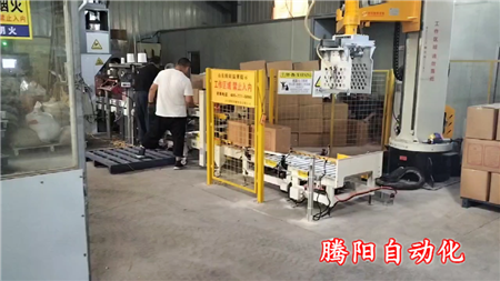 箱裝產品立柱碼垛機幾十公斤的產品輕松碼垛