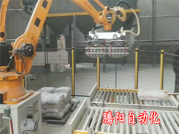 粉塵大污染重的環境下砂漿碼垛機器人更合適